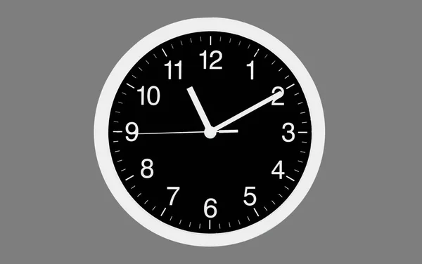Classic Black White Analog Clock Background — Stok fotoğraf