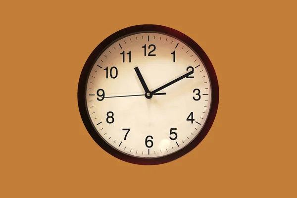 Classic Black White Analog Clock Background — 图库照片