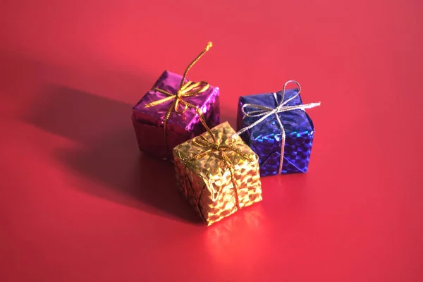 Christmas Gift Boxes Toy Box — Fotografia de Stock