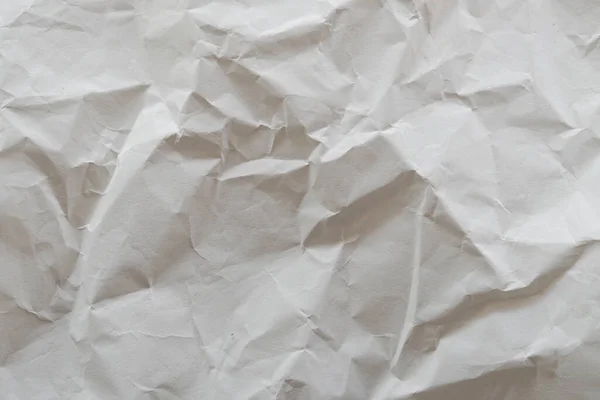 Crumpled White Paper Empty Note — Stock Photo, Image