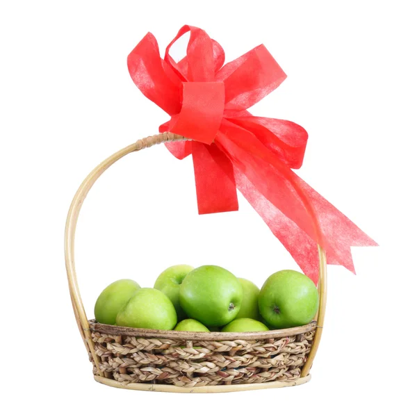 Panier cadeau de fruits — Photo