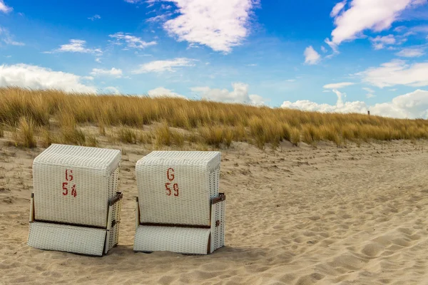 Strandkorb an der Ostsee — Stockfoto