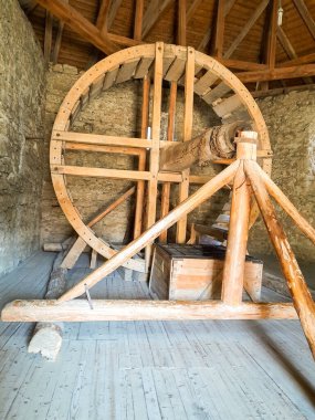 Antika tasarım ve mekanizma. Mekanizma çarkı.