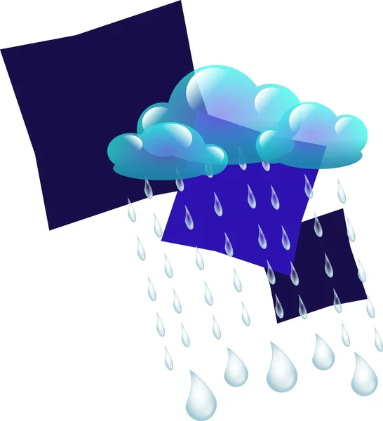 Rainy clouds design — Stock Photo, Image