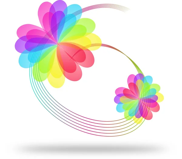Flores coloridas en espiral —  Fotos de Stock