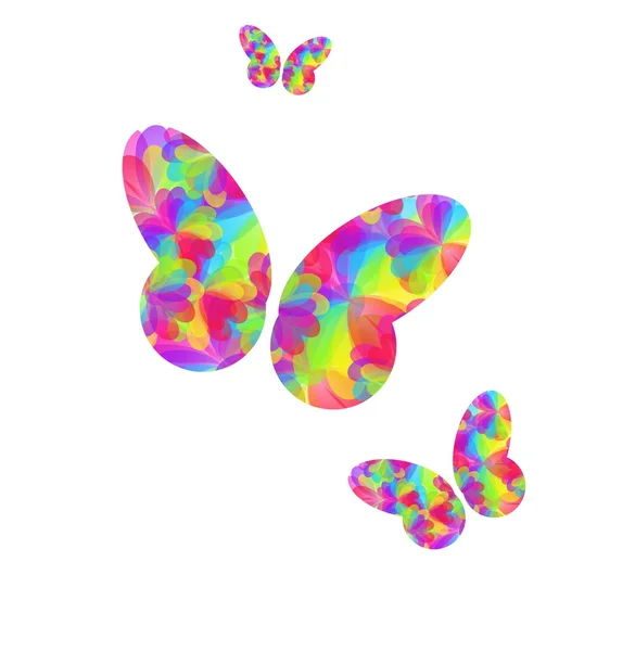 Kleurrijke butteflies — Stockfoto