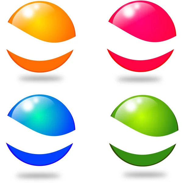 Four colored balls — Stock Photo, Image