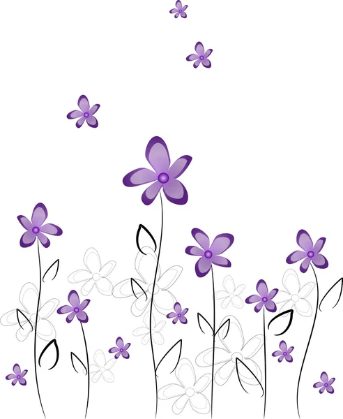 Violette Blüten — Stockfoto