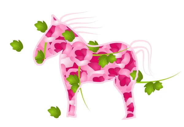 Rose horse — Stock Photo, Image