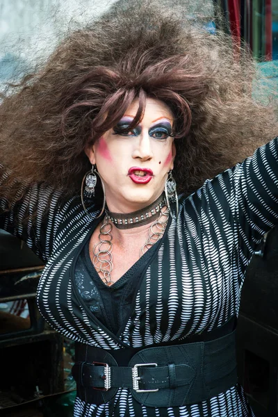 Portrait Drag Queen Big Wig — Foto Stock