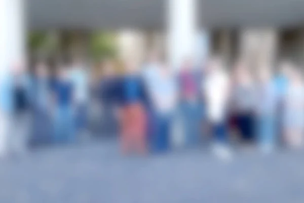 Blurry Background Group People Standing Together — Stock fotografie