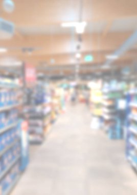 blurry background image of supermarket