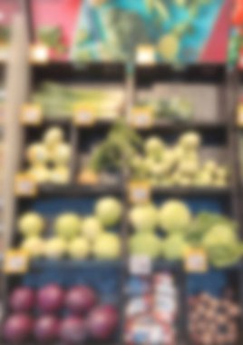blurry background image of supermarket