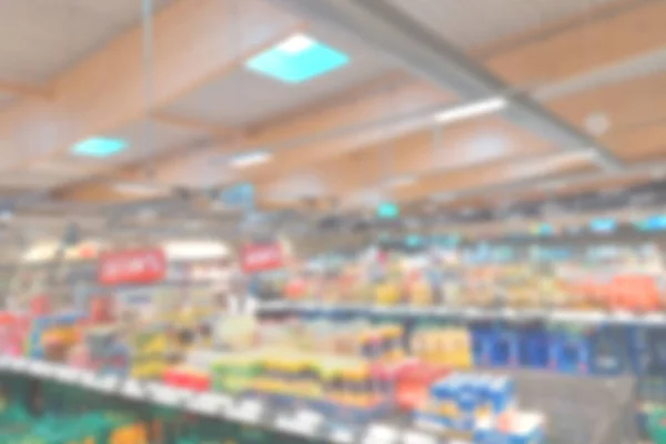 Расплывчатое Фоновое Изображение Супермаркета — стоковое фото