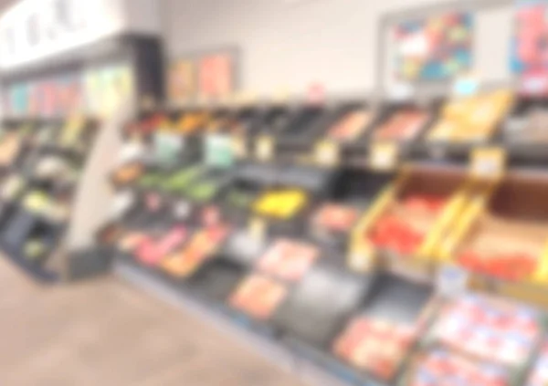 Розмите Фонове Зображення Супермаркету — стокове фото