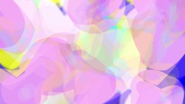 cinemagraph of moving circles on pink and colorful background