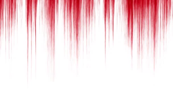 Cinemagraph Red Blood Dripping White Wall — Vídeos de Stock