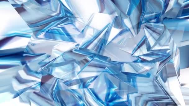 Cinemagraph Blue Diamond Shape Shinny Moving Background — Stock video