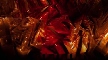 Cinemagraph of orange lights shinny moving background