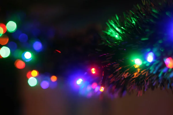 Guirnalda Navidad Brillante Multicolor —  Fotos de Stock