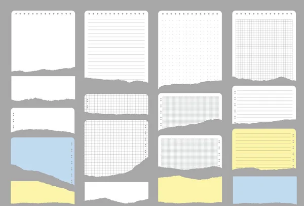 Gescheurd papier met geripte randen en ruimte voor tekst — Stockvector