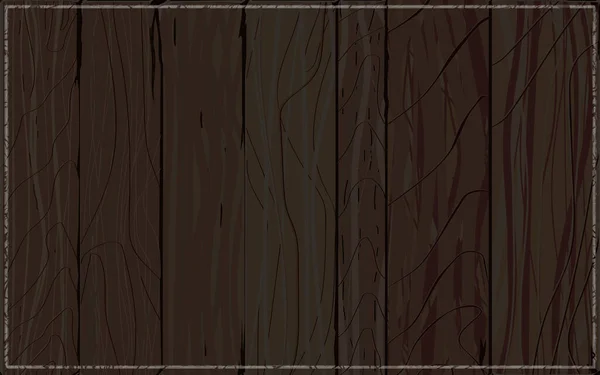 Planches de bois plat Texture, Conseil en bois brun réaliste. vecteur — Image vectorielle