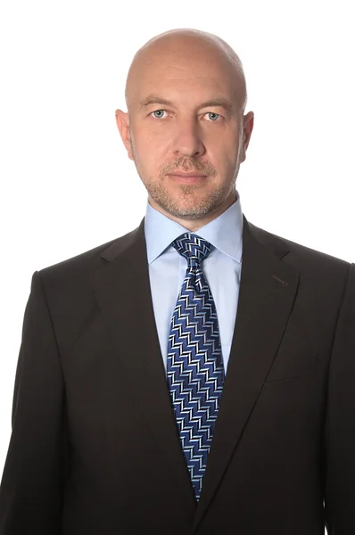 Bald man in a suit and tie — Stock Photo, Image