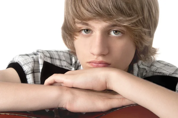 Retrato de menino adolescente — Fotografia de Stock