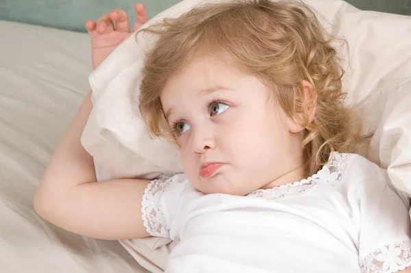 Sad adorable little girl — Stock Photo, Image