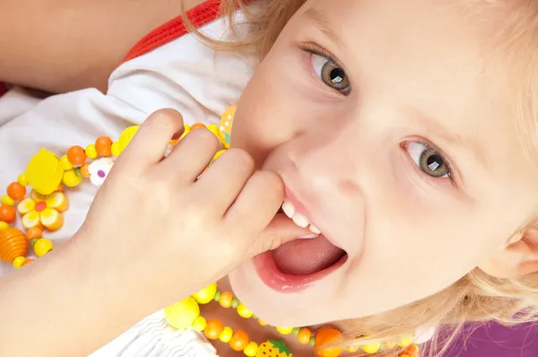 Cheerful little girl — Stock Photo, Image