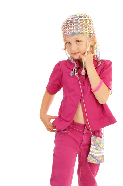 Little girl d posing for the camera — Stock Photo, Image