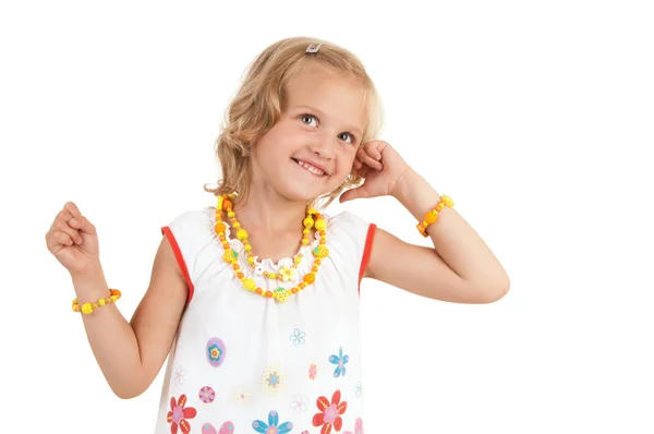 Cute little girl posing for the camera — Stock Photo, Image