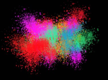 Koyu renk mürekkeple kaplanmış KARAHI KUŞAĞI