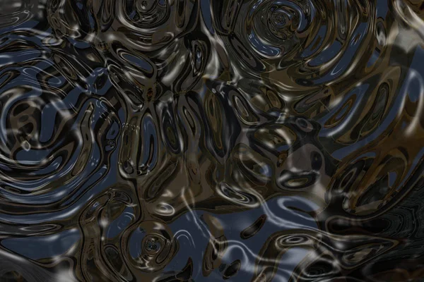 Ripples Strong Reflections Raindrops Steel Beams — 스톡 사진