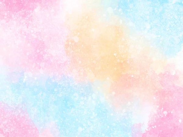 Pembe çok renkli tatlı sevgililer günü ıslak yıkama suluboya arka plan