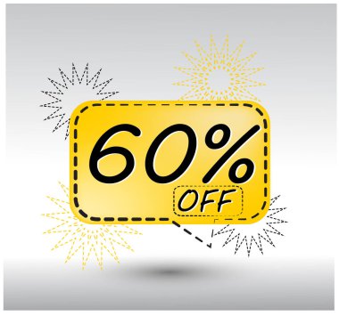 % 60 indirimli. Mega büyük için yüzen sarı balondan% 60 indirim.