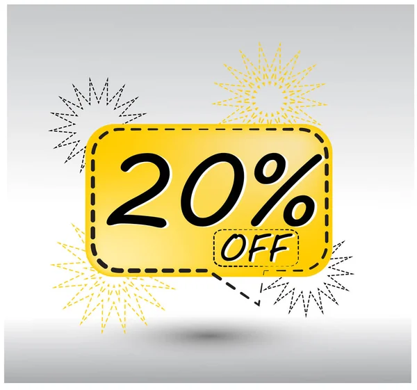 % 20 indirimli. Mega büyük için yüzen sarı balondan% 20 indirim. 