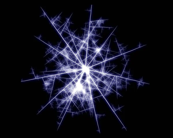 Elektrik yıldırımının gerçekçi görüntüsü