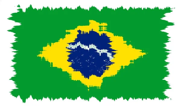 Ilustrao Estilizada Bandeira Brasil — Stock Photo, Image