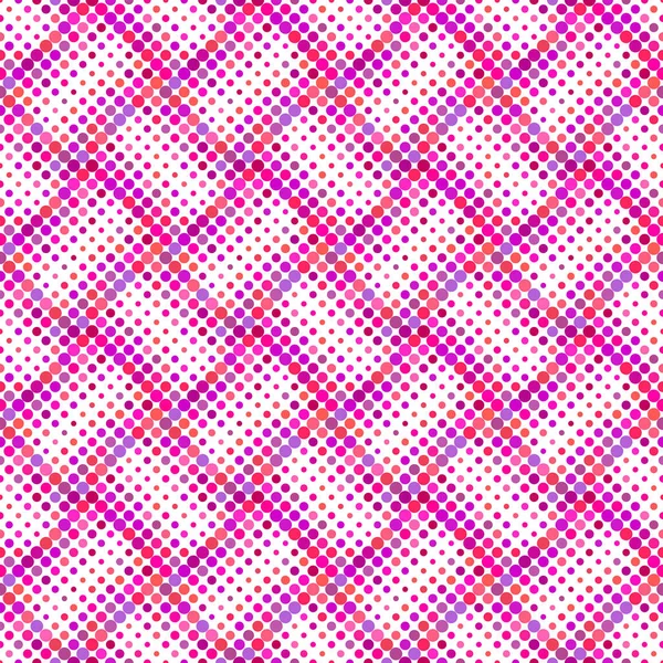 Geometrical seamless deep pink circle pattern background design — Stock Vector