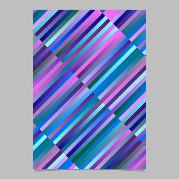 Diseño de plantilla de póster de rayas coloridas geométricas degradadas de moda — Vector de stock