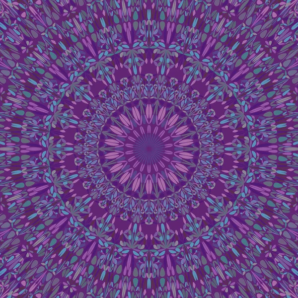 东方几何五彩斑斓的圆形装饰图案曼达拉背景设计 花瓣中的花催眠迷幻矢量图解 — 图库矢量图片