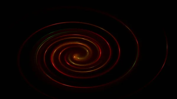 Glowing Spiral Red Shades Black Background Abstract Background Neon Circles — Foto de Stock