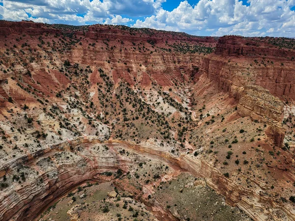 Capitol Reef Nationaal Park Gooseneck Trail Wandeltocht — Stockfoto