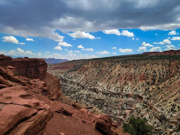 Capitol Reef National Park Gooseneck Trail Wandeltocht — Stockfoto