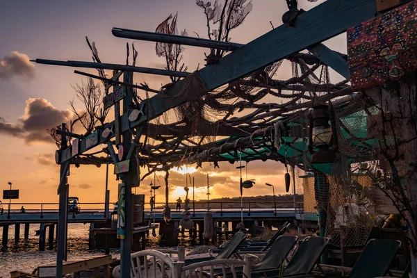 Oude Houten Brug Stad — Stockfoto