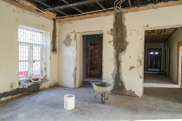 Interior Del Edificio Abandonado Isla Caribeña — Foto de Stock