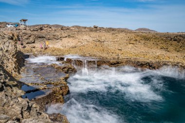 Arka plan için güzel deniz kıyısı manzarası.