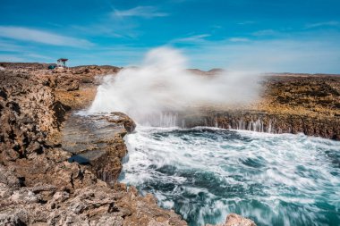 Arka plan için güzel deniz kıyısı manzarası.