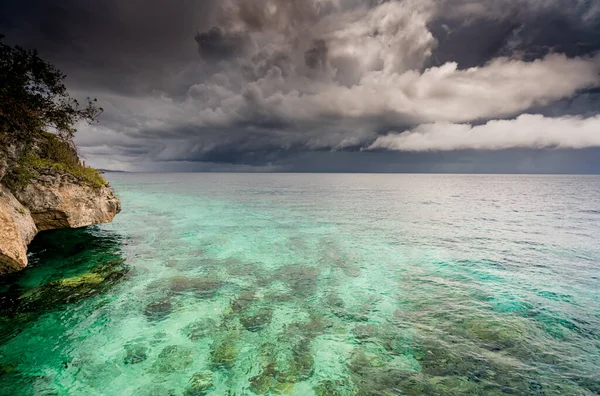 Plan Panoramique Beau Bord Mer Pour Fond — Photo